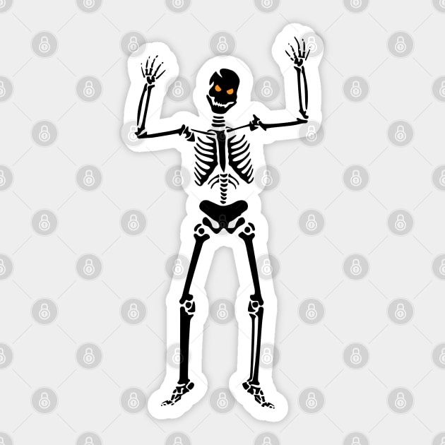 skeleton design Sticker by artistic-much